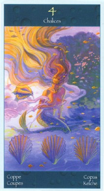 Таро Сирен (Tarot of Mermaids). Галерея, значение карт. Гадание. FourOfCups