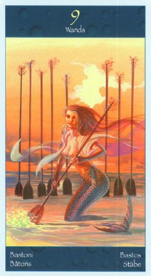 Таро Сирен (Tarot of Mermaids). Галерея, значение карт. Гадание. NineOfWands