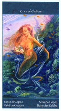 Таро Сирен (Tarot of Mermaids). Галерея, значение карт. Гадание. PageOfCups