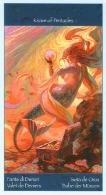 Таро Сирен (Tarot of Mermaids). Галерея, значение карт. Гадание. - Страница 2 PageOfPentacles