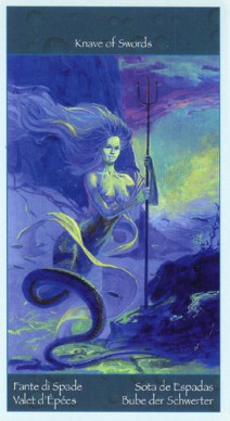 Таро Сирен (Tarot of Mermaids). Галерея, значение карт. Гадание. - Страница 2 PageOfSwords