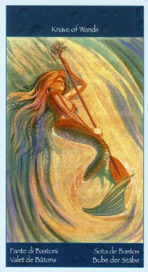 Таро Сирен (Tarot of Mermaids). Галерея, значение карт. Гадание. PageOfWands