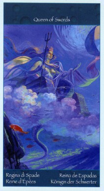 Таро Сирен (Tarot of Mermaids). Галерея, значение карт. Гадание. - Страница 2 QueenOfSwords