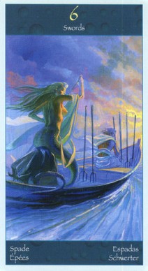 Таро Сирен (Tarot of Mermaids). Галерея, значение карт. Гадание. - Страница 2 SixOfSwords