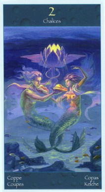 Таро Сирен (Tarot of Mermaids). Галерея, значение карт. Гадание. TwoOfCups