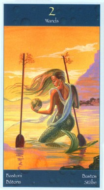 Таро Сирен (Tarot of Mermaids). Галерея, значение карт. Гадание. TwoOfWands
