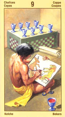 Таро Вечности (Карты Фараона Рамзеса) - Tarot of Eternity NineOfCups