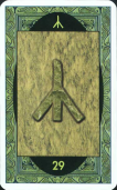 Альгиз (перевернутая)